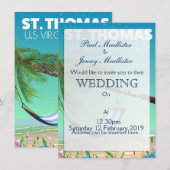 セントトーマス米ヴァージン諸島 招待状 (正面/裏面)