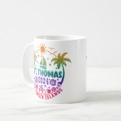 セントトーマス諸島:熱帯アメリカヴァージン諸島 コーヒーマグカップ (正面左)