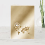 セントトーマス50と素晴らしい誕生日パスポートの地図 招待状 (裏面)