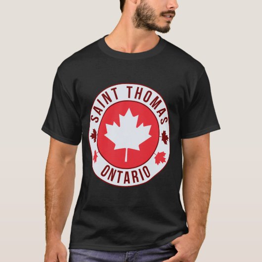 セントトーマス、カナダシティTシャツ | 旅行&ホーム Tシャツ (正面)