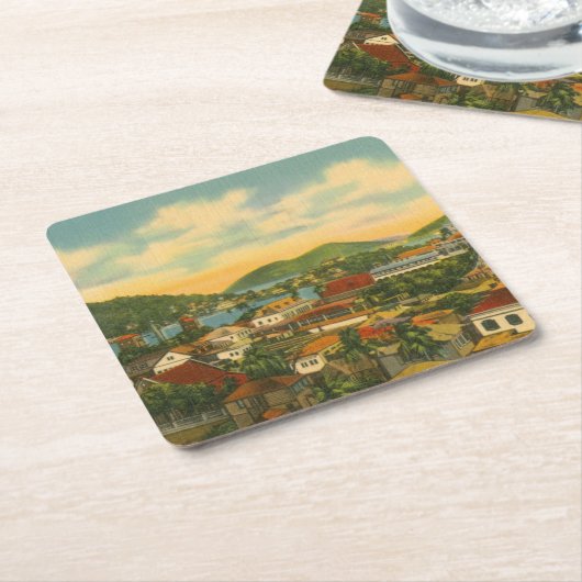 セントトーマス スクエアペーパーコースター (アングル)