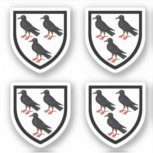 セントトーマス・ベケットの属性付き武器 – 4Upホワイト シール (正面)