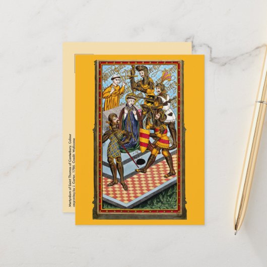 セントトーマス・ベケット殉教(M 031) ポストカード (正面/裏面インサイチュ)
