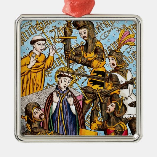 セントトーマス・ベケット殉教(M 031) メタルオーナメント (正面)