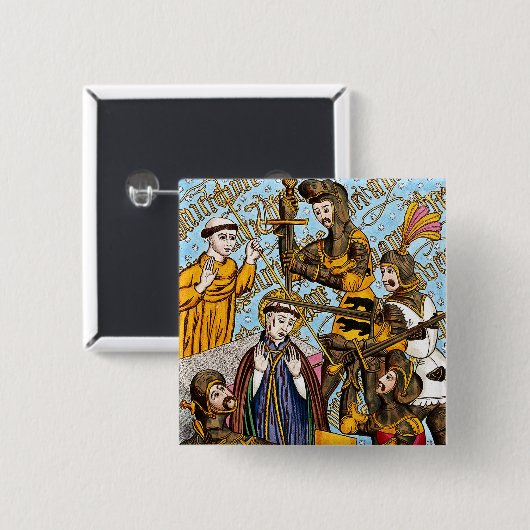 セントトーマス・ベケット殉教(M 031) 缶バッジ (正面&裏面)