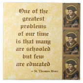 セントトーマス・モア(SAU 026)有名な教育引用文 タイル (正面)