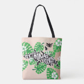 セントトーマス「ロックシティ」トロピカル、バラ金ゴールド トートバッグ (裏面)