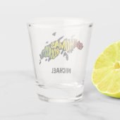 セントトーマス「ロックシティ」ヴァージン諸島 ショットグラス (裏面)