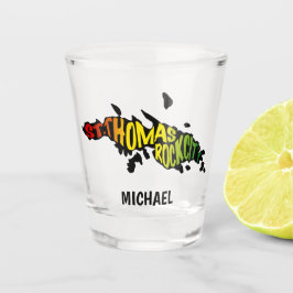 セントトーマス「ロックシティ」ヴァージン諸島 ショットグラス