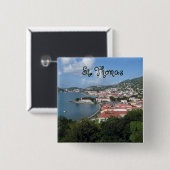 セントトーマス 缶バッジ (正面&裏面)