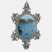 セントトーマス(USVI) スノーフレークピューターオーナメント (左)