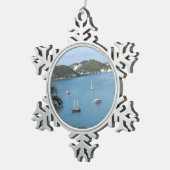 セントトーマス(USVI) スノーフレークピューターオーナメント (右)