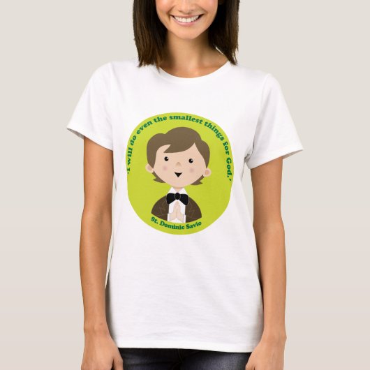 セントドミニク・サヴィオ Tシャツ (正面)