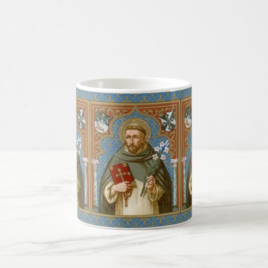 セントドミニク・ド・グズマン(BK 011)コーヒー・マグカップ3a コーヒーマグカップ (中央)