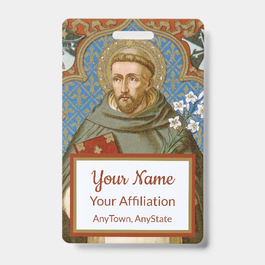 セントドミニク・ド・グズマン(BK 011) バッジ (正面)