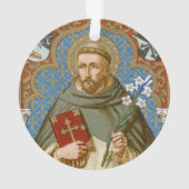 セントドミニク・ド・グズマン(BK 011)円形アクリル オーナメント (裏面)