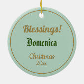 セントドミニク・ド・グズマン(BK 07)セラミックオーナメント セラミックオーナメント (裏面)