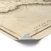 セントドミフランスのンゴの地図 ポスター (角)