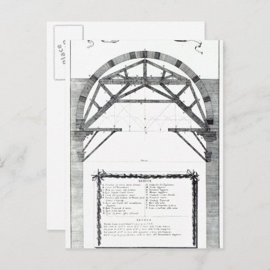 セントドームの構造の計画。 ポストカード (正面/裏面)