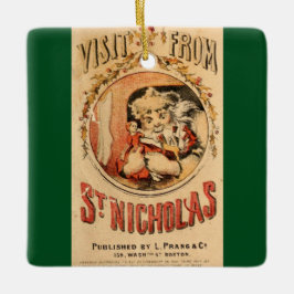 セントニコラスからの訪問 セラミックオーナメント