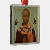 セントニコラスのアイコン メタルオーナメント (右)