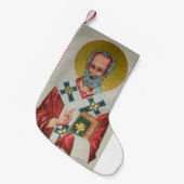 セントニコラスのクリスマスのストッキング スモールクリスマスストッキング (正面 (吊り時))