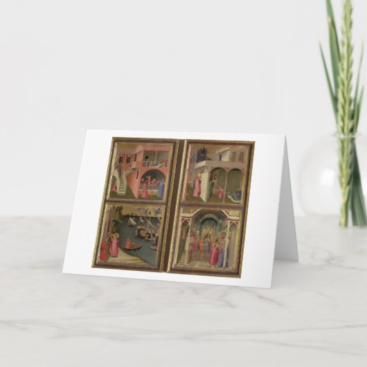 セントニコラスの生命からの4つの場面: St. Nic シーズンカード (正面)