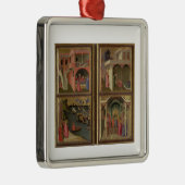 セントニコラスの生命からの4つの場面: St. Nic メタルオーナメント (右)
