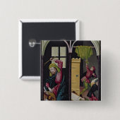 セントニコラスの祭壇の背後の飾り 缶バッジ (正面&裏面)