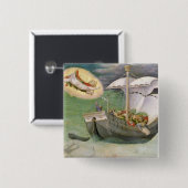 セントニコラスは残骸からの船を救います 缶バッジ (正面&裏面)