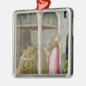 セントニコラスは3人の子供を生き返らせます メタルオーナメント (左)