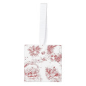 セントニコラスフランスのデコップカントリー キューブオーナメント (正面)