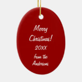 セントニコラスヴィンテージクリスマスオーナメント セラミックオーナメント (裏面)