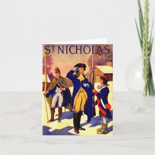 セントニコラス1929年2月ジョージ・ワシントンカバー カード (正面)