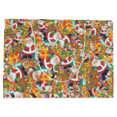 セントニックすてきサンタクロースのギフトクリスマスクリスマス ラージペーパーバッグ (裏面)