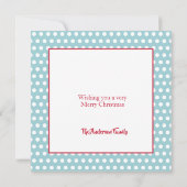 セントニックすてきサンタクロースのクリスマスカード (裏面)