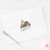 セントニックすてきヴィンテージギフトラベル スクエアシール (封筒)