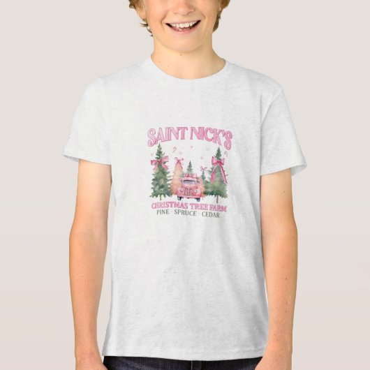 「セントニックのツリーファーム」 トライブレンドＴシャツ (正面)
