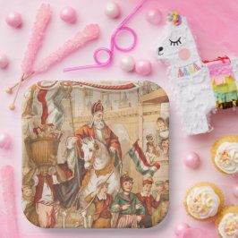 セントニックセントニコラスオランダシンタクラアスヴィンテージ ペーパープレート