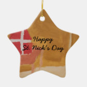 セントニックデイオランダシンタクラアスウォーターカラーマイター セラミックオーナメント (正面)