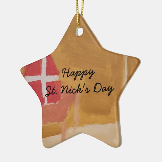 セントニックデイオランダシンタクラアスウォーターカラーマイター セラミックオーナメント (左)