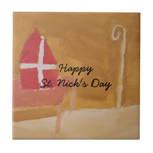 セントニックデイオランダシンタクラアスウォーターカラーマイター タイル (正面)