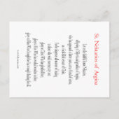 セントネクタリオス祈りの言葉カード ポストカード (裏面)