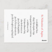 セントネクタリオス祈りの言葉カード ポストカード (裏面)