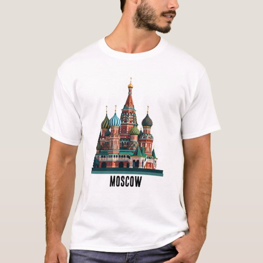 セントバジルカテドラルモスクワ Tシャツ (正面)