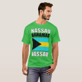 セントバハマ国旗 Tシャツ (正面フル)