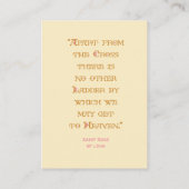 セントバラのリマホーリーカード コーリングカード (裏面)