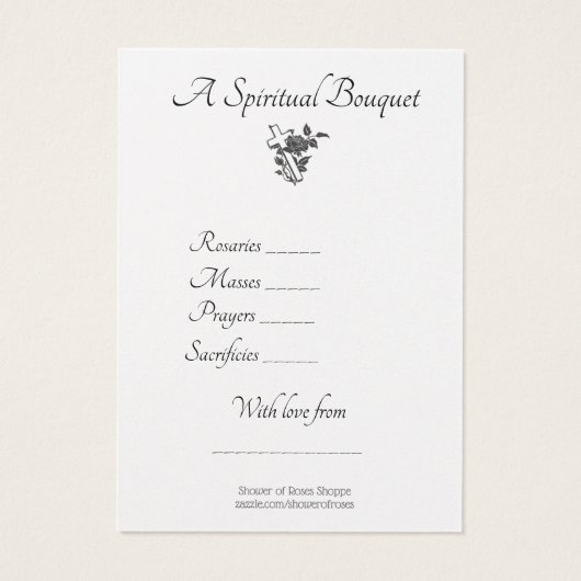 セントバレンタインスピリチュアル宗教的ブーケエンジェル (裏面)