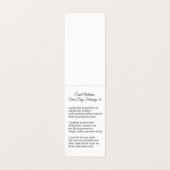 セントバレンタイン賛美ヴァージンロザリオ祈りの言葉 名刺 (内部フラット)