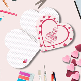 セントバレンタイン カトリック ラブ 引用 ピンク イラスト ノートブック